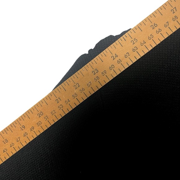 Vintage Nina Leonard Black Dress Sweater Bodycon Long Sleeve Knee Length Medium - Picture 8 of 8